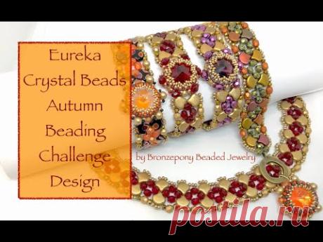 Cornucopia Bracelet - Eureka Crystal Beads Autumn Beading Challenge