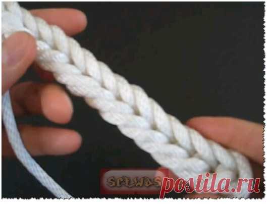 Шнур плетеный,несложно-ручки для сумок и тд