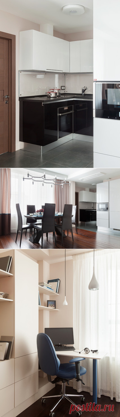 Houzz тур: Мост в спальне и телевизор в ванной одной мужской квартиры