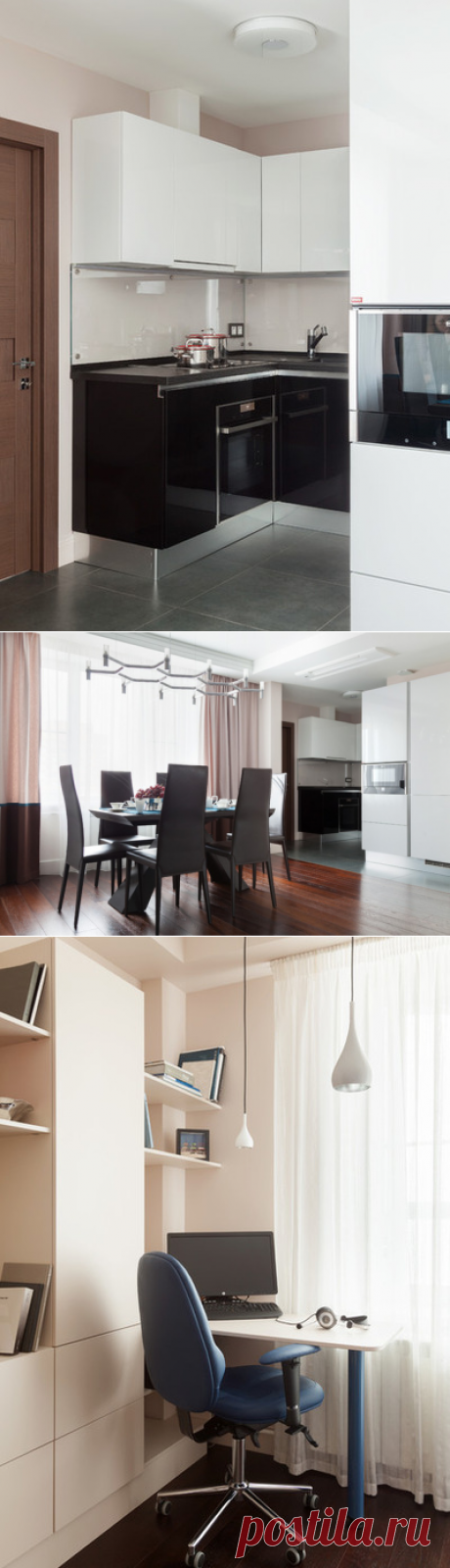 Houzz тур: Мост в спальне и телевизор в ванной одной мужской квартиры