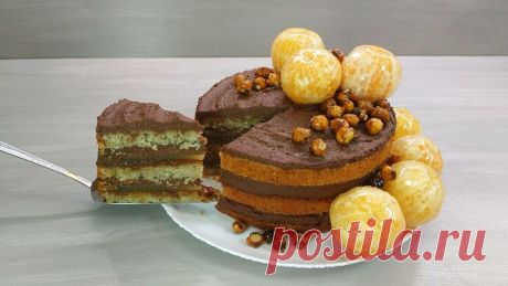 Постный/веганский шоколадно-апельсиновый торт | LoveCookingRu | Дзен