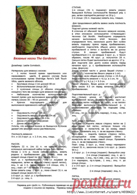 Носки с пауком.