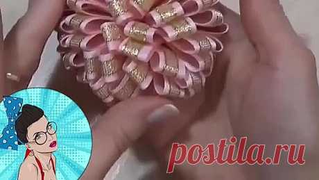 Красивая поделка из ленты
