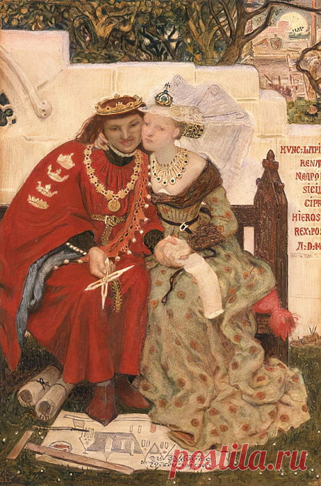 Король Ренес Медовый месяц ...автора Ford Madox Brown