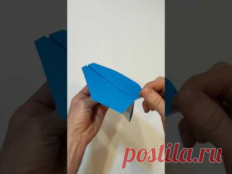 Простой самолет А4, Origami simple plane #Shorts