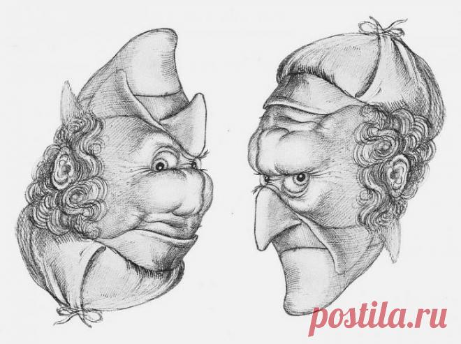 Оригинальные рисунки перевертыши (60 картинок) ⚡ Фаник.ру