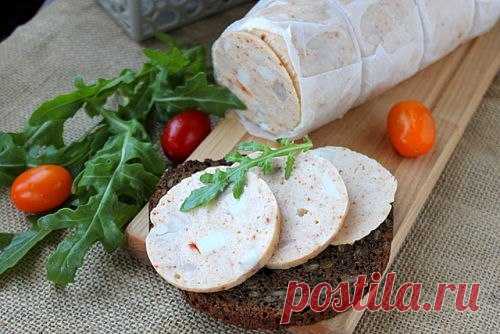 Прекрасная замена магазинному варианту! Домашняя колбаса из курицы. — Вкусные рецепты