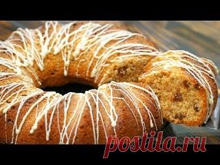 ЛУЧШЕ СРАЗУ ДВЕ ПОРЦИИ! ПОТРЯСАЮЩЕ ВКУСНЫЙ ОРЕХОВЫЙ КЕКС Рецепт Выпечка !!! Форма Ø23 см или 23*11 см130 г сахара130 г сливочного масла2 средних яйца100 г сметаны (йогурт)+/- 150 г муки1 ч.л. разрыхлителя200 г ореховЩепотка соли, ваниль70 г изюма (по жел.)