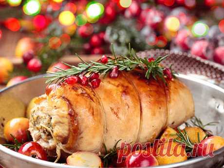 Что приготовить на Новый год 2018: мясной рулет с грибами - Фото-рецепт - Smak