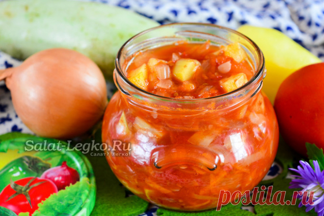 Лечо из кабачков на зиму, рецепт 