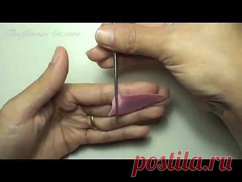 1 урок. Обработка края лепестка при лепке цветка.
