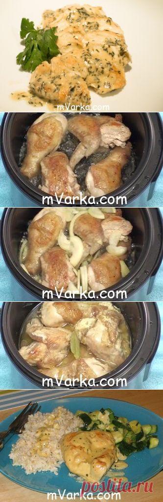 Курица в мультиварке в сметанном соусе