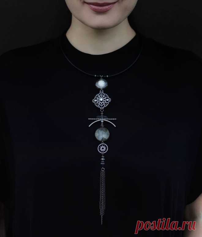 Fashion jewelry necklace, stylish choker, natural stones, accessories, jewelry designs, contemporary, чокер, колье, модные украшения, стильное колье