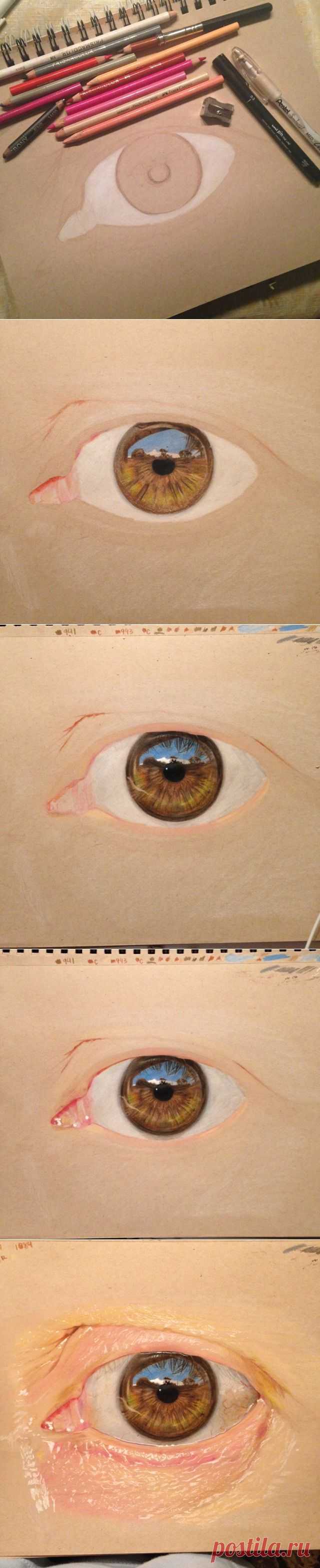 Look Twice at These Ultra-Realistic Eye Drawings