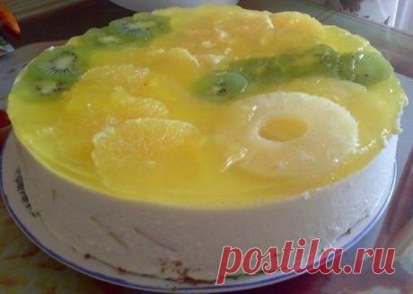 Творожный холодный торт / Изысканные кулинарные рецепты