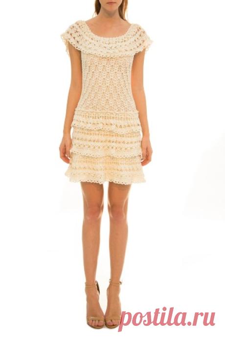 Off White Martini Long Dress - Vanessa Montoro - vanessamontorolojausa
