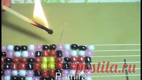 Бисероплетение. Как удлинить нить.  МК.