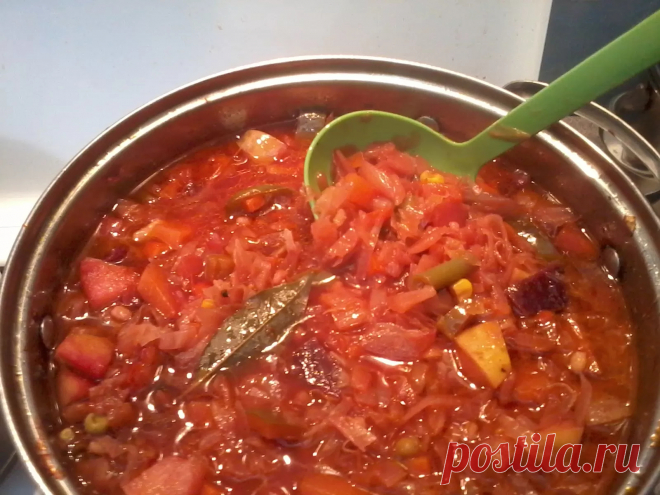 Борщ с кальмарами Рецепт Совет - Журнал полезных советов