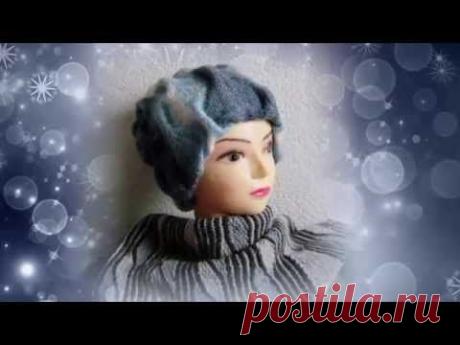 Двойная шапка-носок из секционки .Вяжем с Людмилой Тен