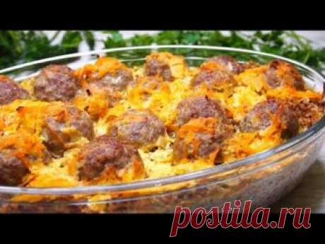 Просто, быстро и Все сыты! Гречка с мясными шариками.