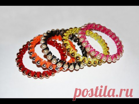 DIY Стильные браслеты из пластиковой бутылки и бусин. Мастер класс \ Bracelets of plastic bottle . - YouTube