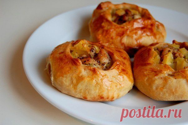 Беляши с курицей.