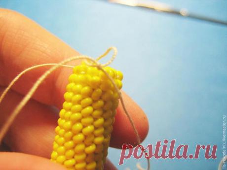 Наращивание нити для бисерного жгута