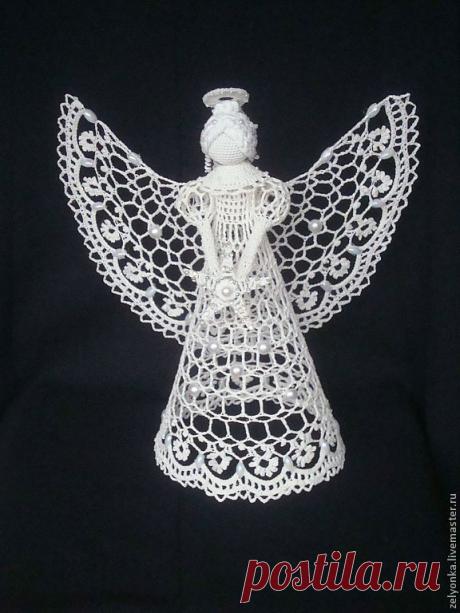 Ангел Анита.(Продан) – купить в интернет-магазине на Ярмарке Мастеров с доставкой Ангел Анита.(Продан) - купить или заказать в интернет-магазине на Ярмарке Мастеров | Очень нежный, ажурный ангел. Такого ангела можно&hellip;
