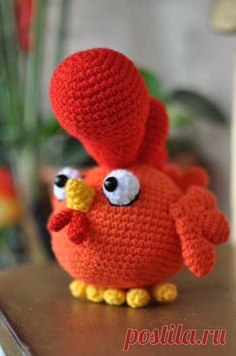 PDF Петушок Петюшка крючком. FREE crochet pattern; Аmigurumi cock patterns. Амигуруми схемы и описания на русском. Вязаные игрушки и поделки своими руками #amimore - Петух, маленький петушок.