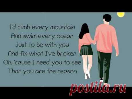 You Are The Reason - Calum Scott (Cover) Alexandra Porat | Lyric Video - YouTube