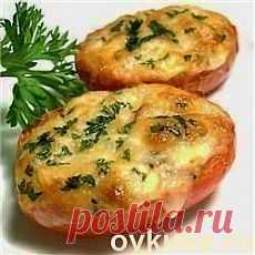 Помидоры, запечённые с сыром в микроволновке - Простые рецепты Овкусе.ру