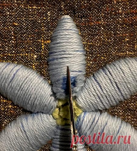 Немецкая вышивка хохолком шерсти (ака Амиш пень или Plushwork » 