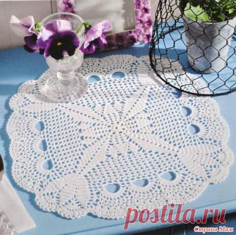 . Подборка красивых салфеток, связанных крючком (схемы) - Все в ажуре... (вязание крючком) - Страна Мам