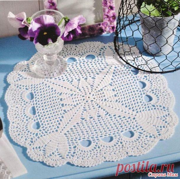 . Подборка красивых салфеток, связанных крючком (схемы) - Все в ажуре... (вязание крючком) - Страна Мам