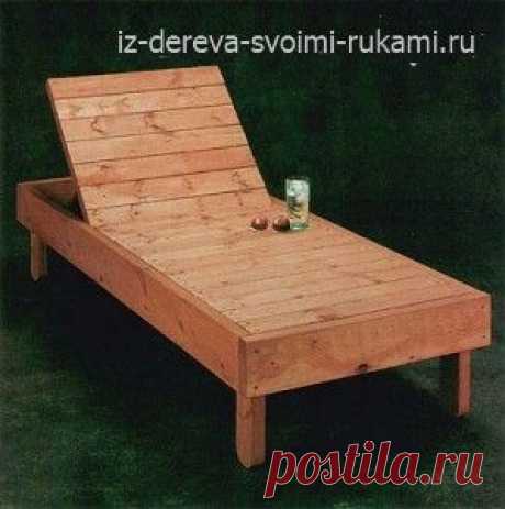 Как сделать для дачи лежак, шезлонг и качели своими руками