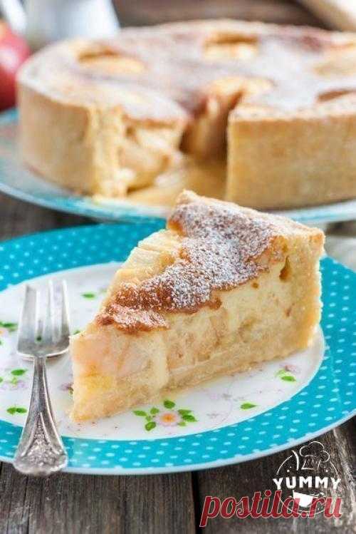 Яблочный пирог с вкуснейшей заливкой. Вам потребуется: Для теста: - Мука - 2, 5 стакана. - Сливочное масло - 300 г. - Сахар - 2 ст. л. - Яйцо. Для начинки: - Яблоки - 3-4. - Яйца - 2 шт. - Сметана - 1 стакан. - Сахар - 1 стакан. На форму ...