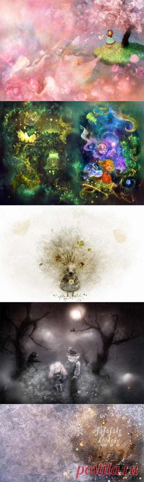 Иллюстрации Полины Яковлевой. Растровая (цифровая) графика.