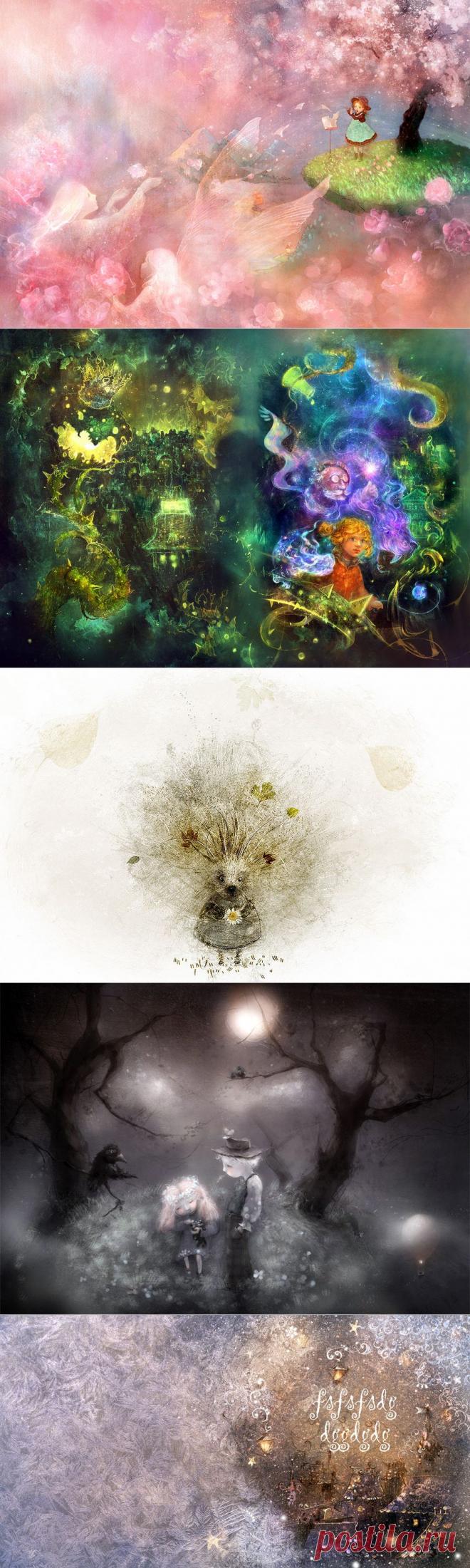 Иллюстрации Полины Яковлевой. Растровая (цифровая) графика.