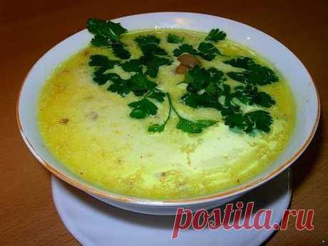 Сырный суп с шампиньонами - СУПЫ - РЕЦЕПТЫ - ВкусноВсё