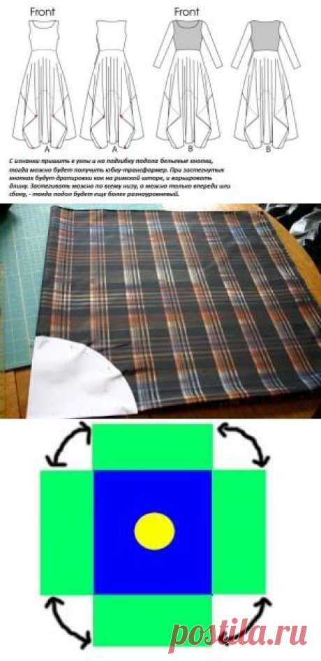Шьём юбку-бохо.