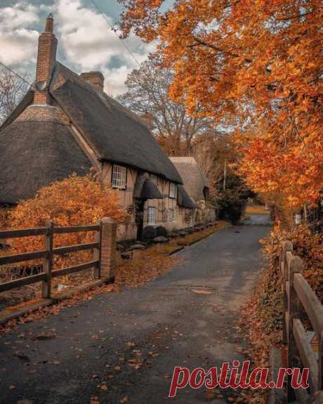 Восхитительные осенние сцены в Wherwell Village 🇬🇧
′′ Осень - это вторая весна, когда каждый лист - цветок."-Альберт Камю 🍂🍂🍁