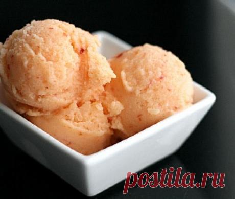 Персиковое мороженое на йогурте (фрозен йогурт) | IceCreamClub.ru