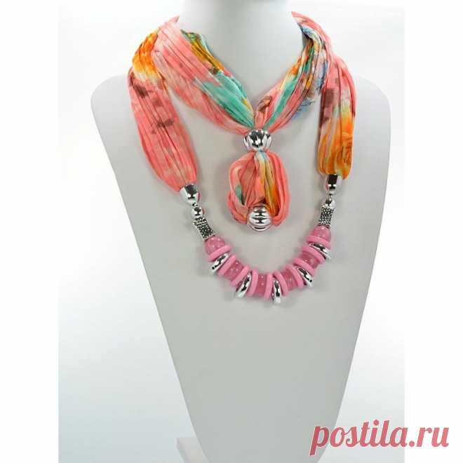 Scarf Necklace Jewelry Polyester Spring Summer Collection 2016 68444