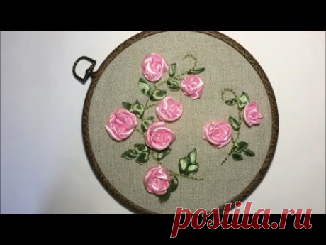 Простая роза из ленты / Simple ribbon rose