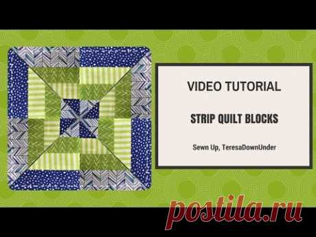 Video tutorial: Strip quilt blocks | Sewn Up