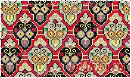 Antique needlepoint cushion cover front