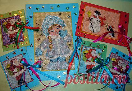 Новогодние открытки МК.