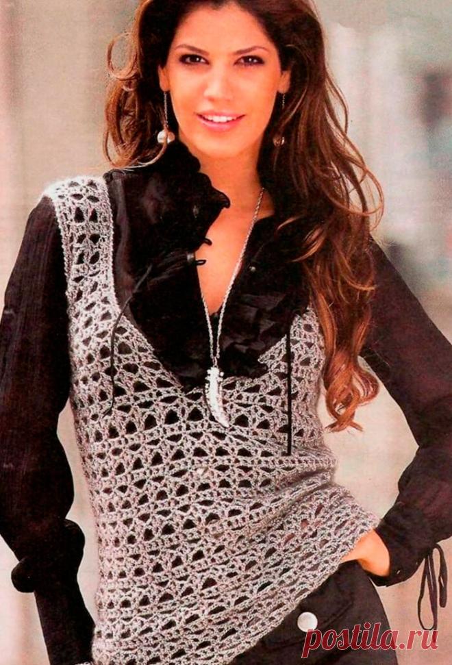Вязаные жилетки и безрукавки. Подборка современных и актуальных летних моделей! | Рукоделие от OvechkaMaster.ru | Яндекс Дзен