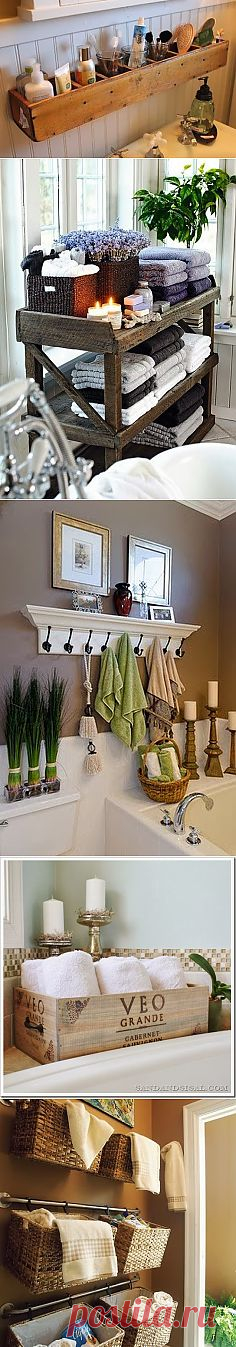 Shabby in love: Bathroom organization ideas