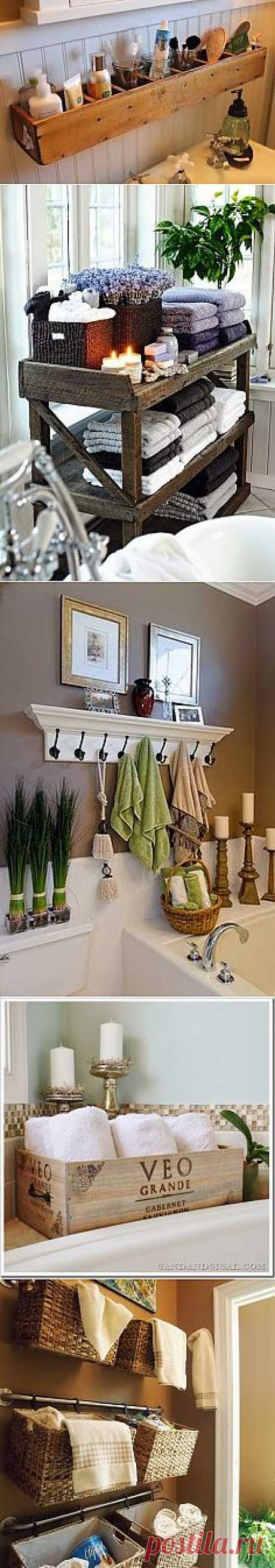 Shabby in love: Bathroom organization ideas